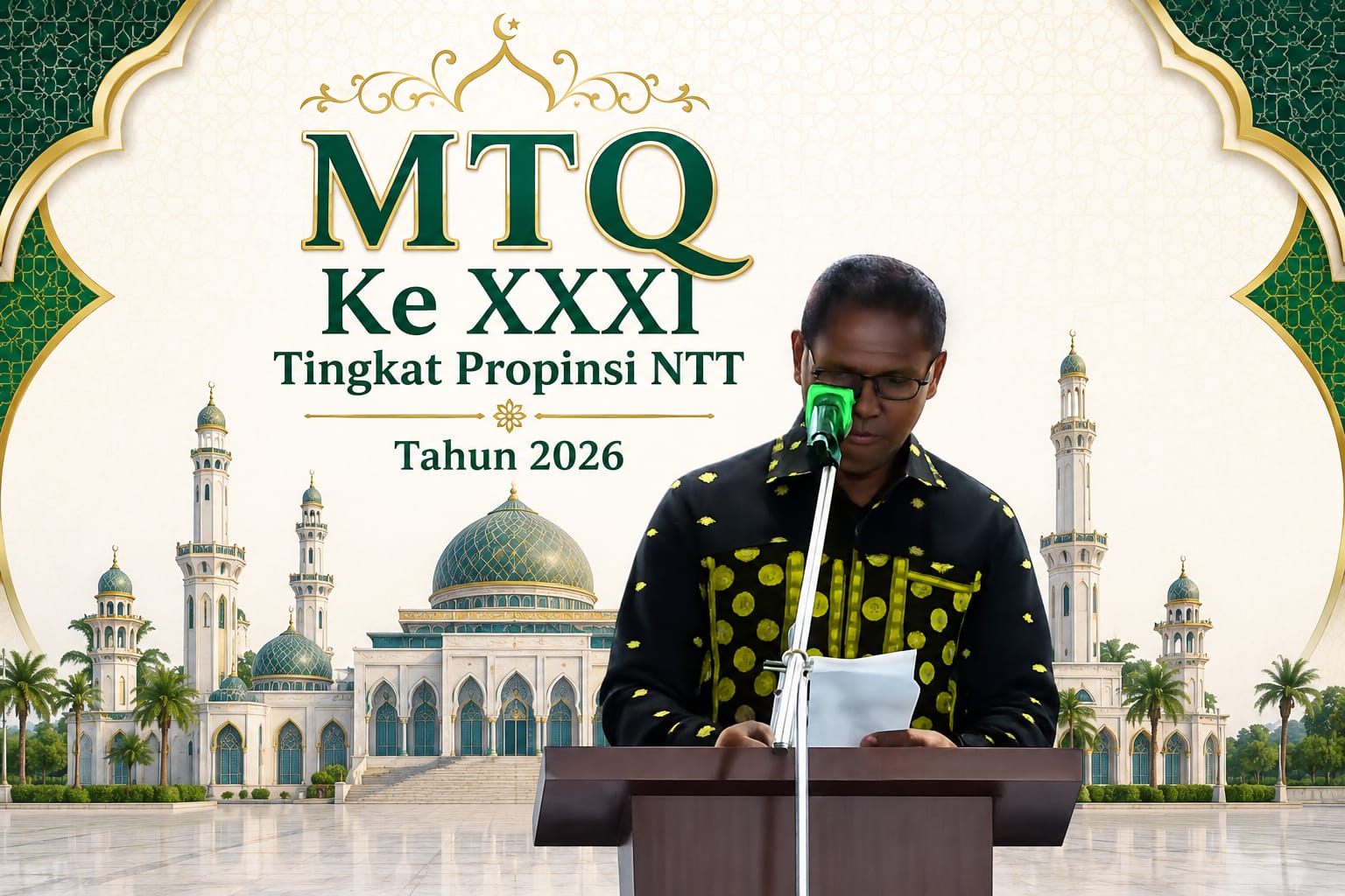 MTQ XXXI NTT Berakhir, Wagub Johni Asadoma Tekankan Persaudaraan dan Pembangunan Berbasis Nilai Qurani